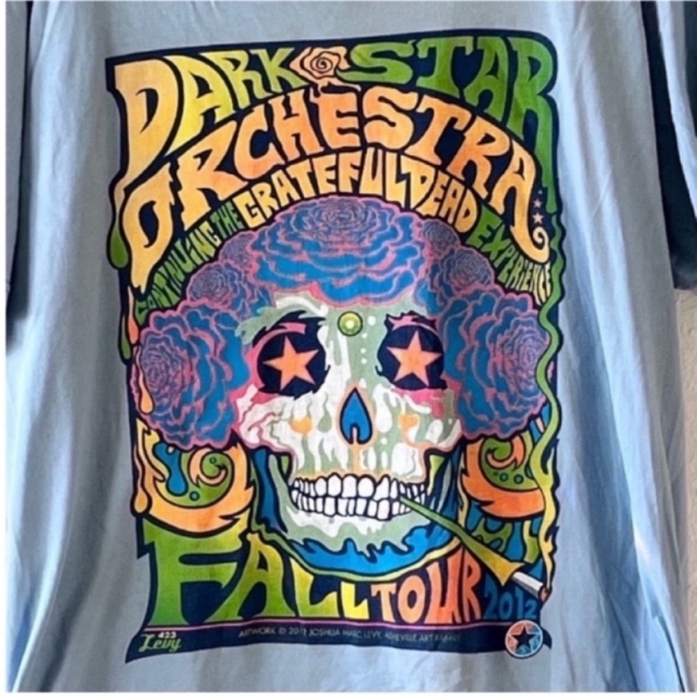 Dark Star Orchestra Fall Tour 2012 Light Blue Graphic Tee